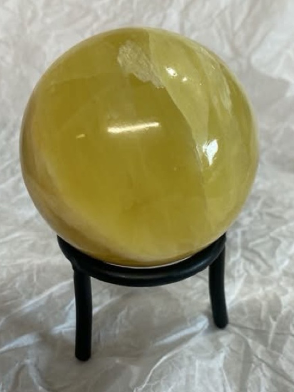 Lemon Calcite Sphere - Picture 2 of 7